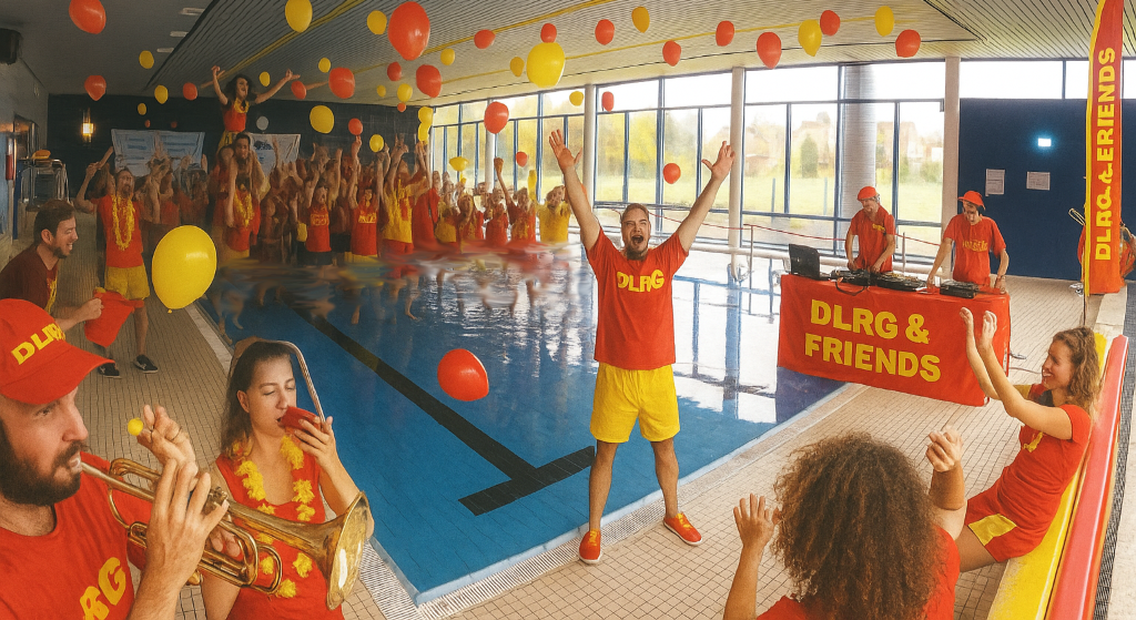 DLRG-Poolparty (KI-generiert)